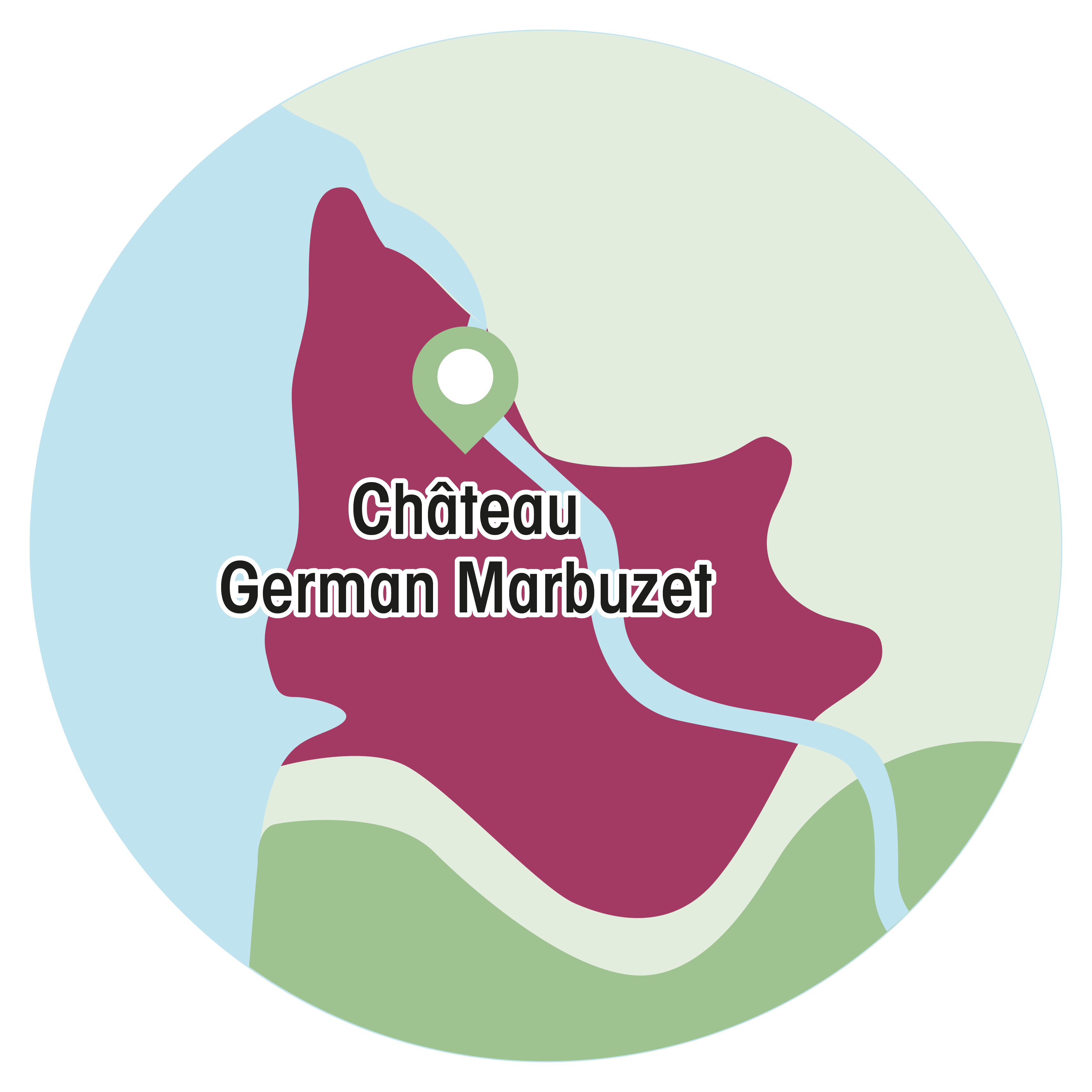 Localisation Château German Marbuzet